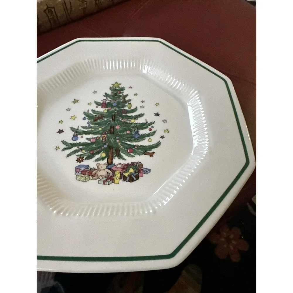 Set Of 6 Nikko Christmastime Dinner Plates/Ironstone/Holiday/Japan